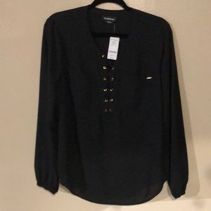 Front Tie BeBe Blouse